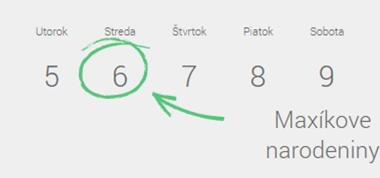 Vyznačte si dôležité dátumy