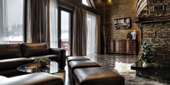 Mountain Resort Chalets pre 4 dospelé osoby a 4 deti uprostred Belianskych Tatier so saunou a jacuzzi na terase/Belianske Tatry - Ždiar