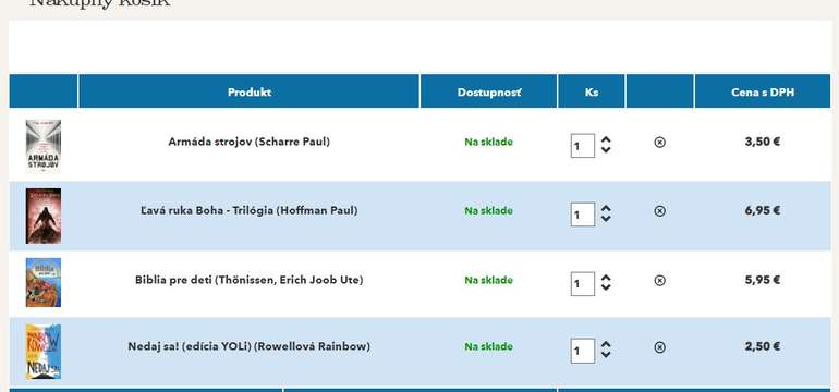 Knihy si jednoducho objednáte aj v prehľadnom eshope