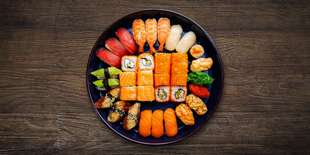 Sushi set pre 2 osoby podľa vlastnej chuti (ilustračná fotka)