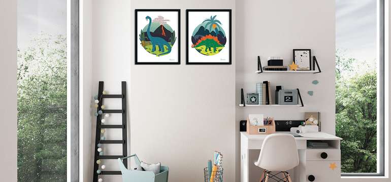 Dinosaury (séria 2 plagátov 30 x 40 cm)