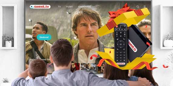 Predplatné online TV, prémiových filmov a rozprávok na SWEET.TV s viac ako 200 kanálmi / Slovensko