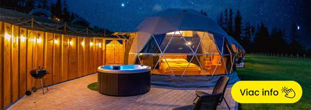 Diamond Glamp s privátnou vírivkou 