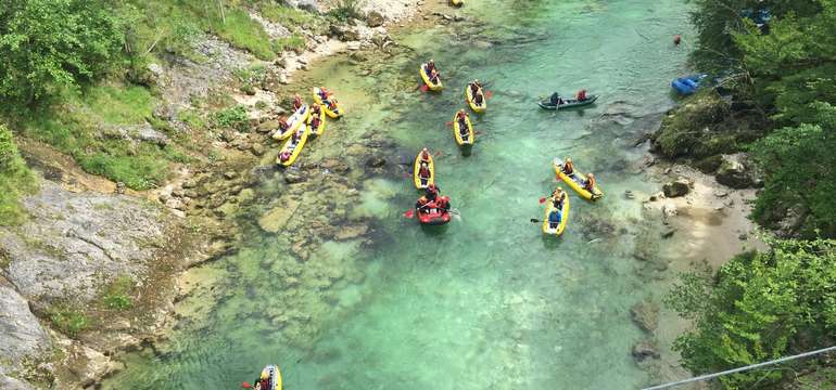 Rafting na rieke Salza v Rakúsku 