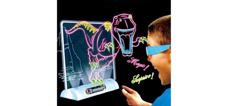 Magická interaktívna 3D LED tabuľa s okuliarmi