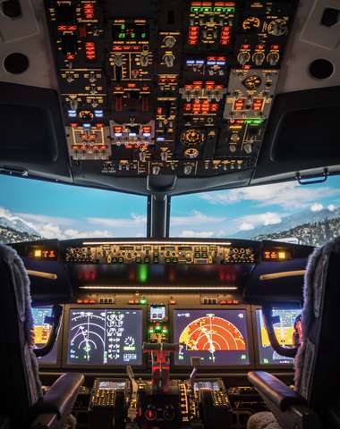 Let na realistickom leteckom simulátore B738-M
