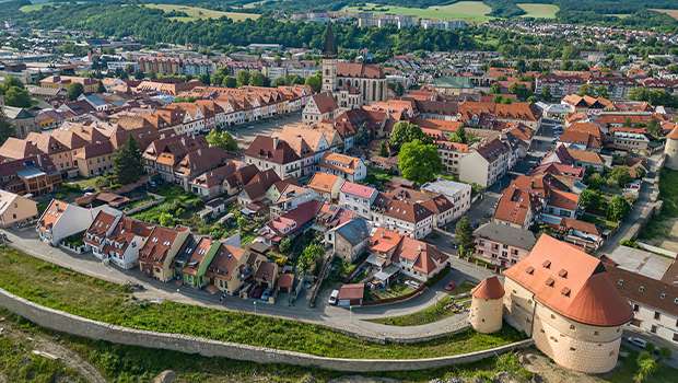 bardejov - Mestské hradby a meštianske domy