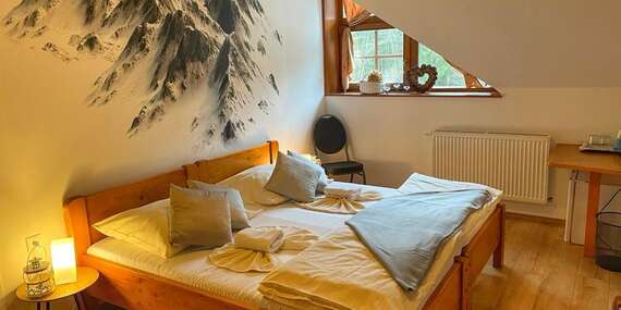 Pohádková Kúrie na Tálech v krásném horském prostředí se stravou a vstupem do vnitřního i venkovního wellness/Slovensko - Nízke Tatry - Brezno