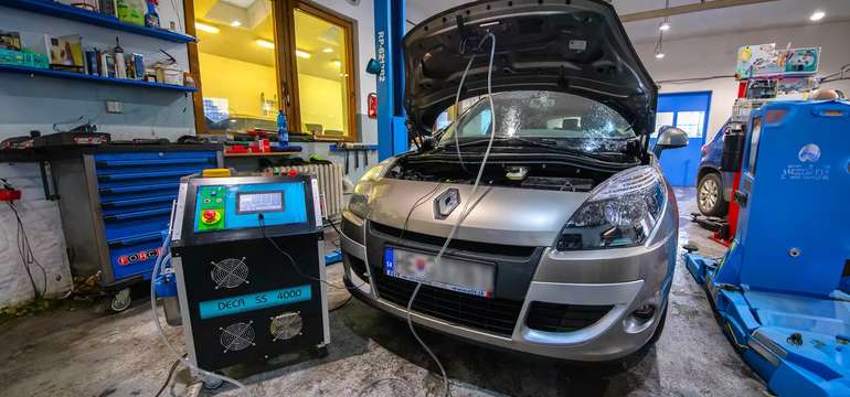 Dekarbonizácia motora + BONUS: Dezinfekcia klimatizácie ozónom