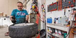 Priestory pneuservisu Autogarnet na Trnavskej ceste 102 v Bratislave