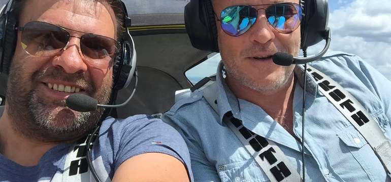 Spokojný zákazník s pilotom