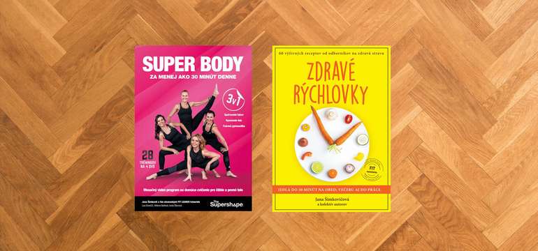Pre odhodlanú ženu, ktorá chce byť fit - SUPER BODY 1 + kniha ZDRAVÉ RÝCHLOVKY 1