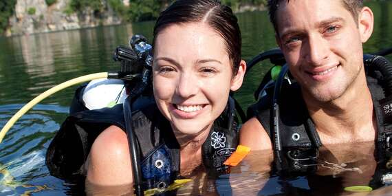 Potápanie na skúšku v jazere s profesionálnym inštruktorom - Discover Scuba Diving/Bratislava/Senec