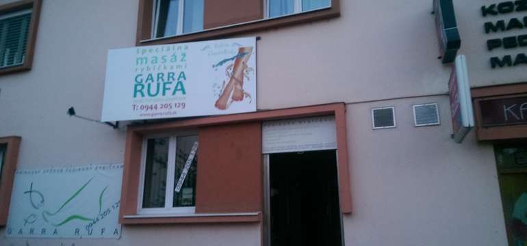 Salón Garra rufa v Košiciach