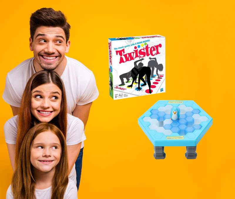 Tučňáci na ledě a Twister. Perfektní zábava plnou smíchu!