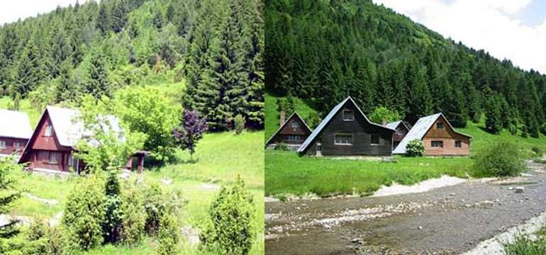 Chaty sú čisté, jednoducho a účelne zariadené