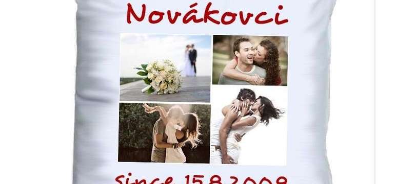 Vankúš s výplňou a vlastnou fotografiou alebo motívom