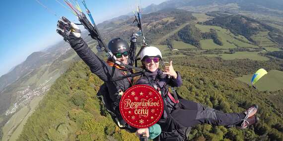 EXTRA CENY: Tandemový paragliding z výšky až do 1000 metrov nad Donovalmi alebo na Straníku v Žiline/Slovensko - Donovaly - Nová Hoľa (za prevádzky lanovky), Žilina - Straník