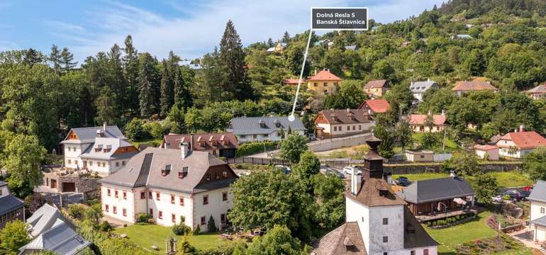 Staromestská Villa Amalia v centre Banskej Štiavnice