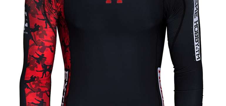 Pánske tričko s dlhým rukávom rashguard RED WARRIOR (Extreme Hobby)