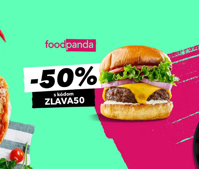 Vychutnaj si jedlo za polovicu - foodpanda s 50 % zľavou