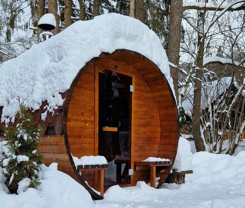 Vonkajšia vírivka a sauna