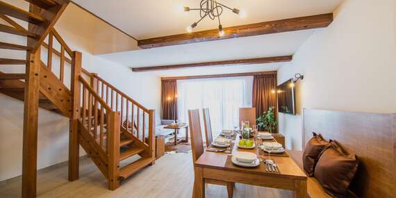 Luxusní ubytování pro 2-3 osoby v Apartmánech Bílá 188 s plně vybavenou kuchyní, krbem a překrásným výhledem na beskydské vrchy/Beskydy - Bílá