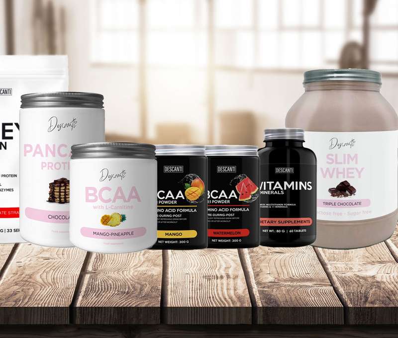 Fitness doplnky značky Descanti podľa výberu